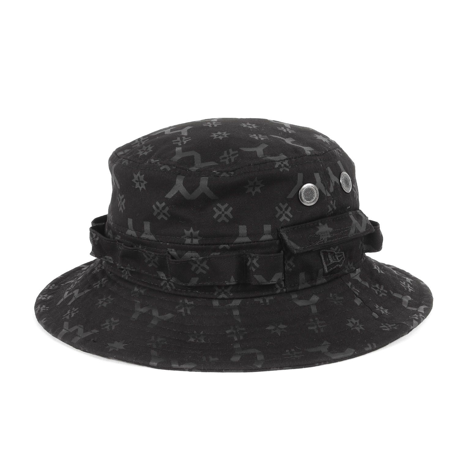Yohji Yamamoto アドベンチャーハット ブラック 美品】Yohji Yamamoto ヨウジヤマモト ハット ブラック 黒