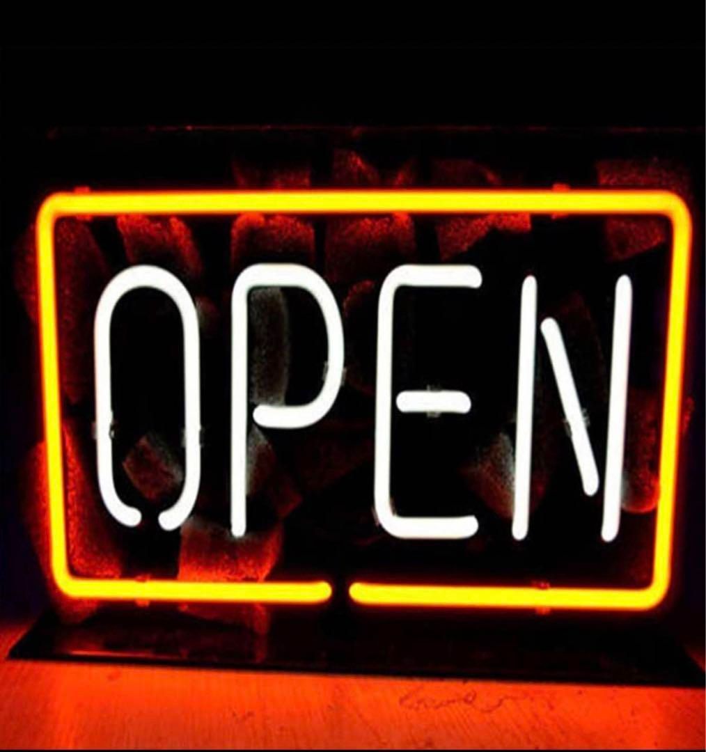 ネオンサイン OPEN オープン ネオン管 看板 BAR オーダーメイド D197 