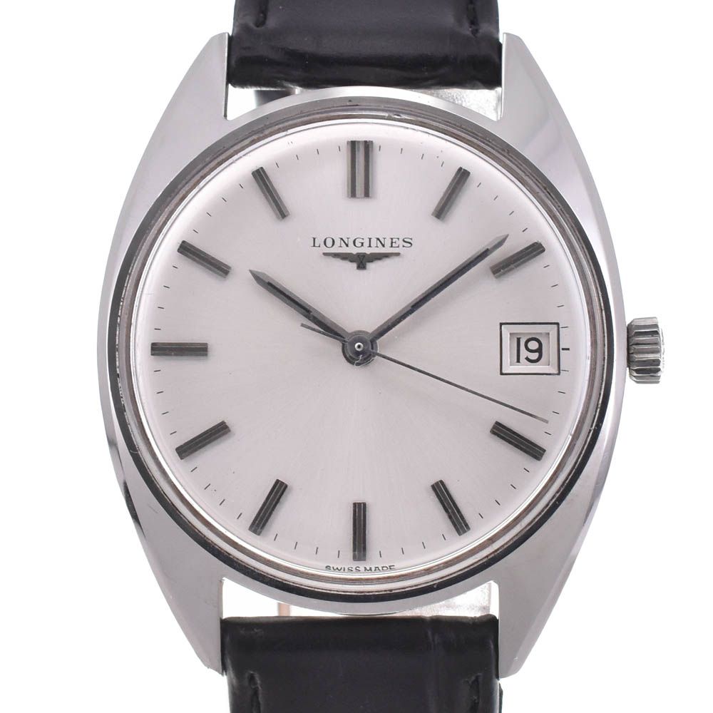 ロンジン LONGINES ヴィンテージ デイト SS|レザー 手巻き メンズ L 143029