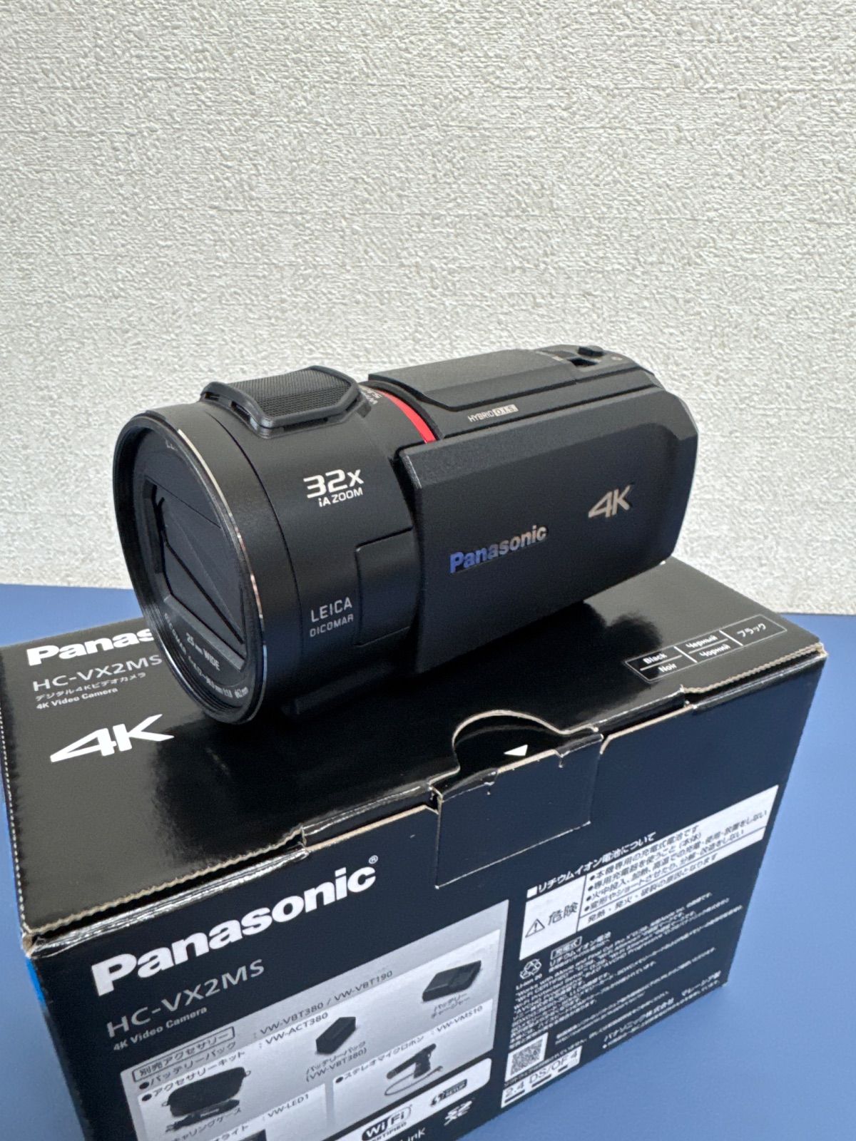 パナソニック 4K デジタルビデオカメラ 内蔵メモリー HC-VX2MS-KJ