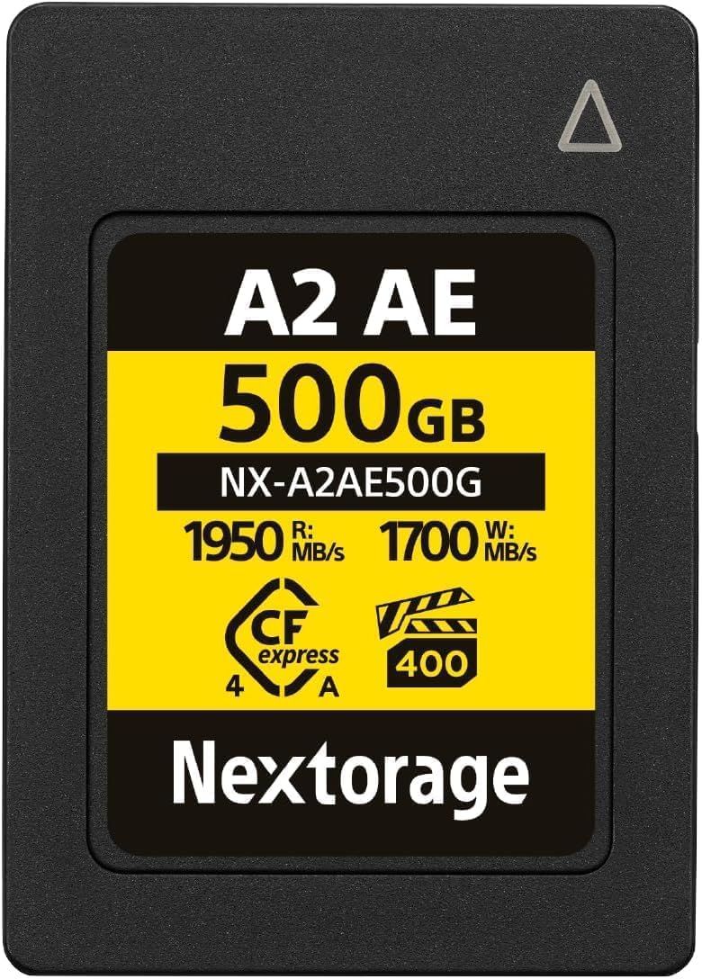 Nextorage 日本メーカー CFexpress 4.0 Type A 500GBメモリーカード VPG400 最大読み出し速度1950MB|s 最大書き込み速度1700MB|s TLC ソニーαシリーズ互換性 済み 4K|8K録画 長時間動画撮影 …