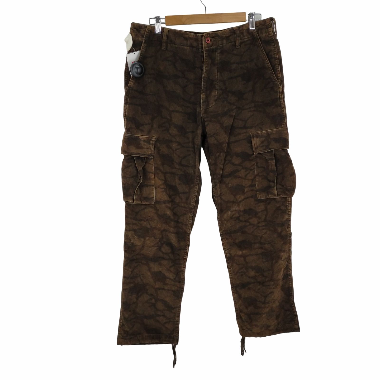 ステューシー Stussy カモ柄コーデュロイ カーゴパンツ メンズ US：32 