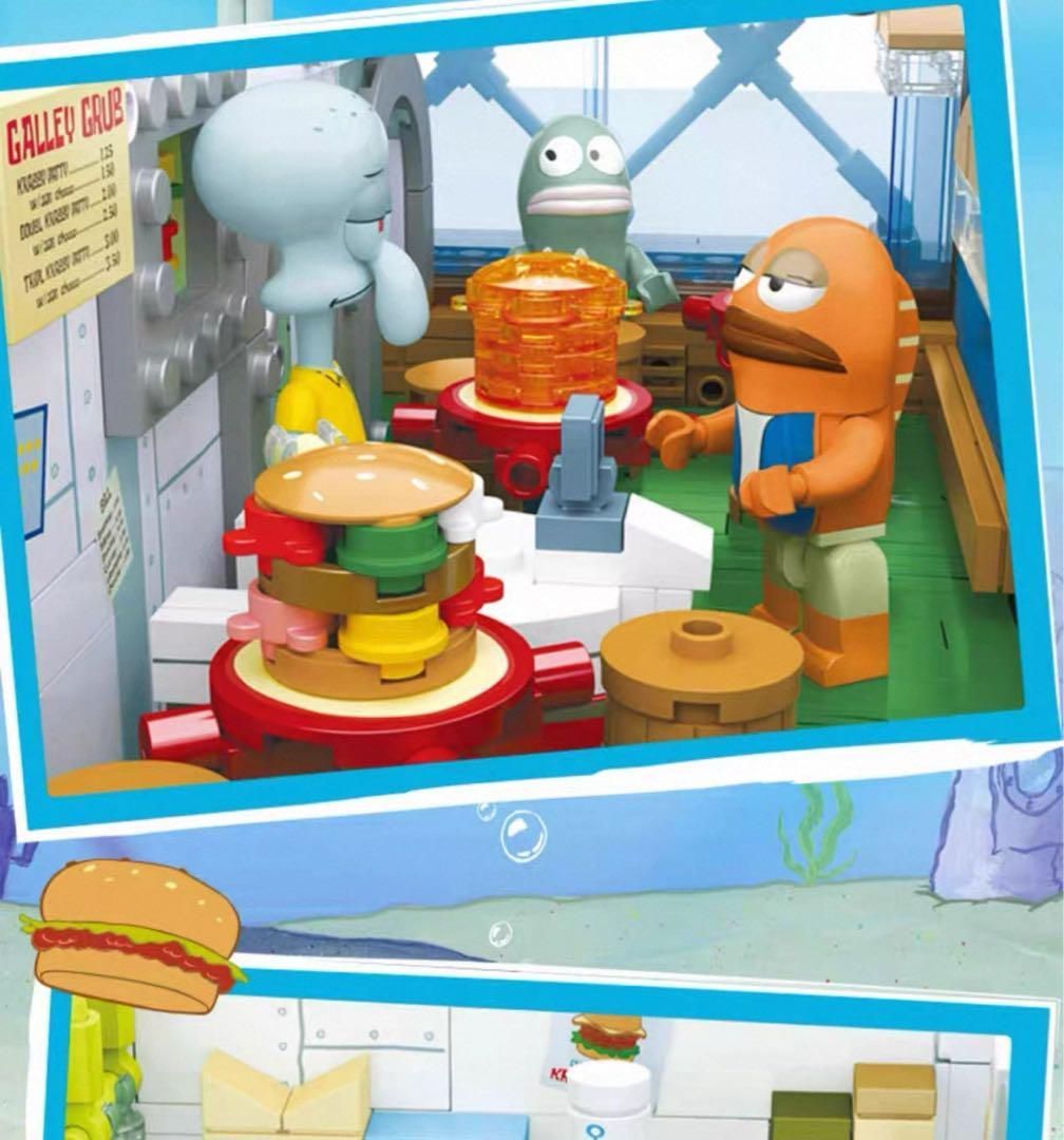 スポンジボブ カニカーニ カーニーバーガーハウス ブロック