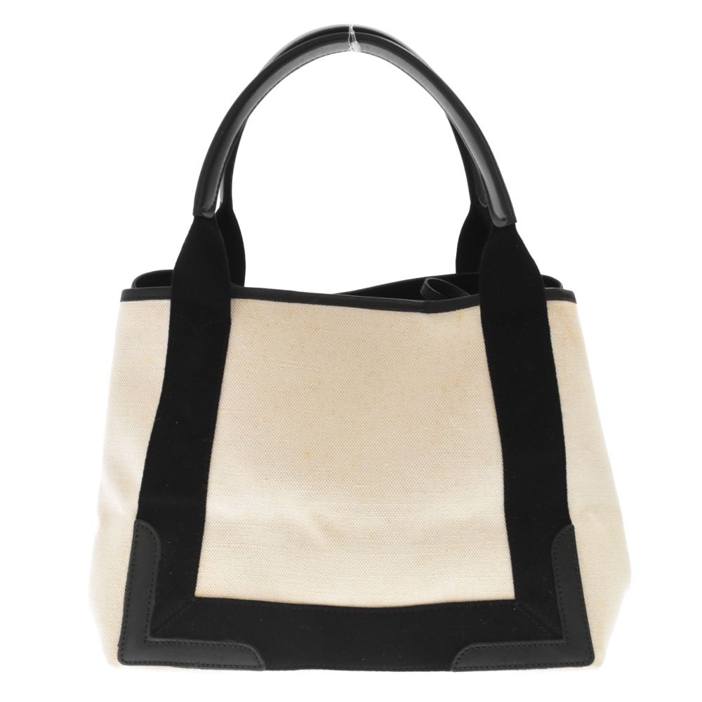 BALENCIAGA (バレンシアガ) ネイビー カバS ロゴプリント キャンバス