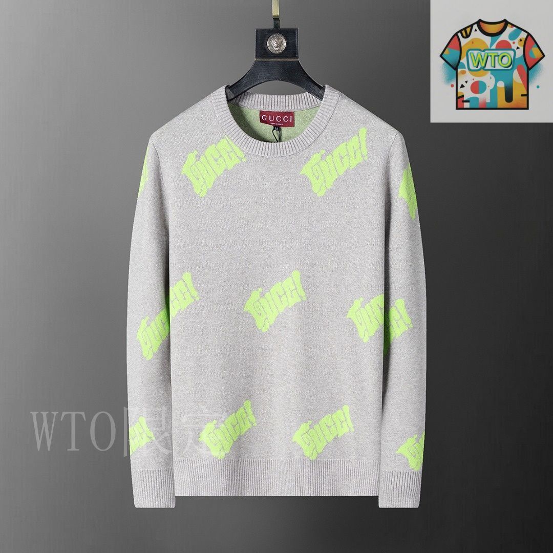 GW断捨離特別価格！GUCCI グレー Vネックセーター M GW断捨離特別価格！GUCCI グレー Vネックセーター M