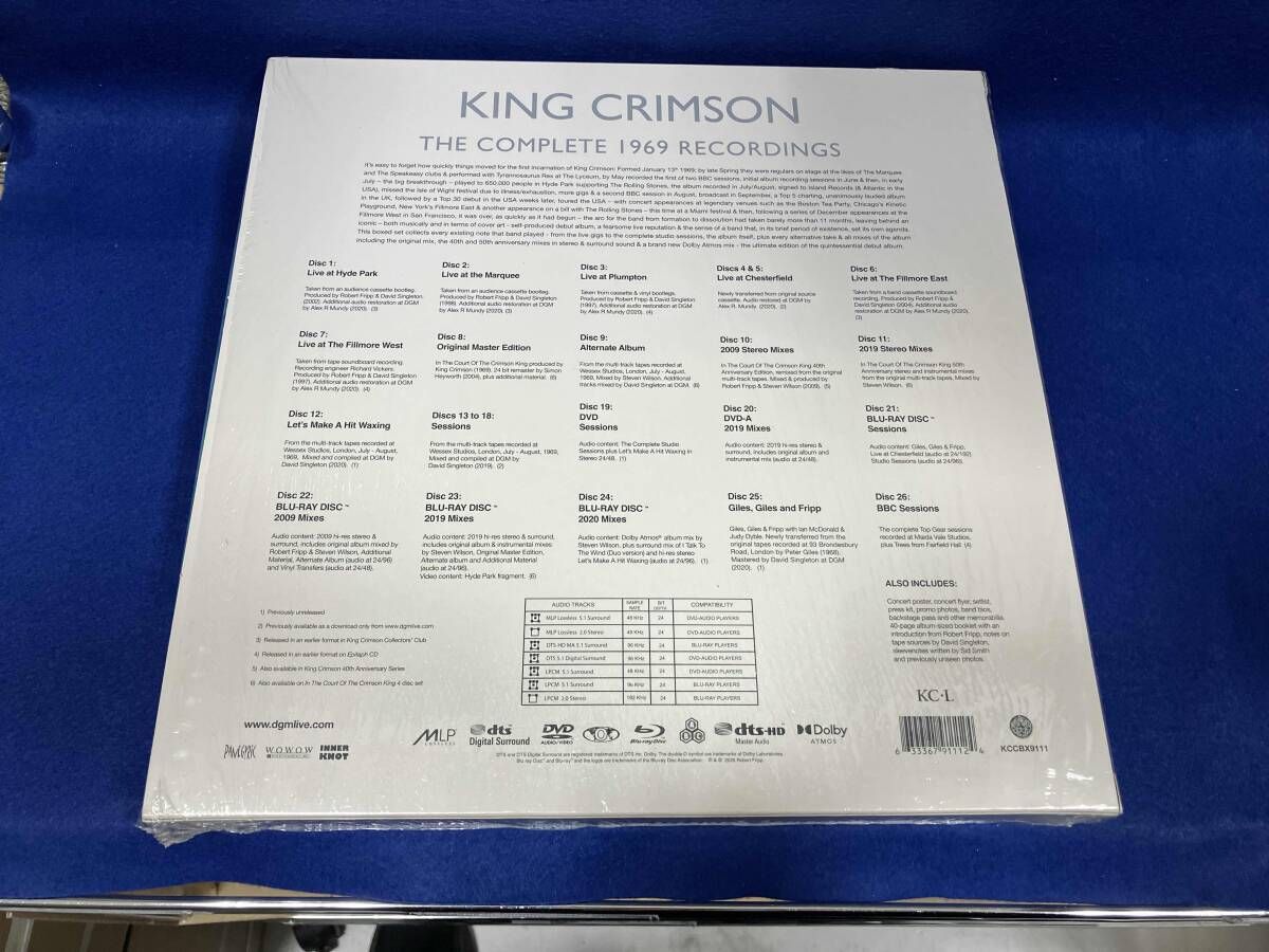 キング･クリムゾン CD 輸入盤 The Complete 1969 Recordings 20 2 DVD 4 Blu-ray Disc