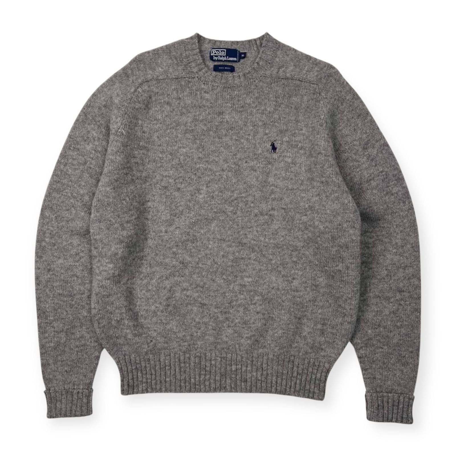 【状態◯】ポロ ラルフローレン ウール ニット セーター 古着 90s 90s Polo Ralph Lauren ラルフローレン ワンポイント刺繍 ウール
