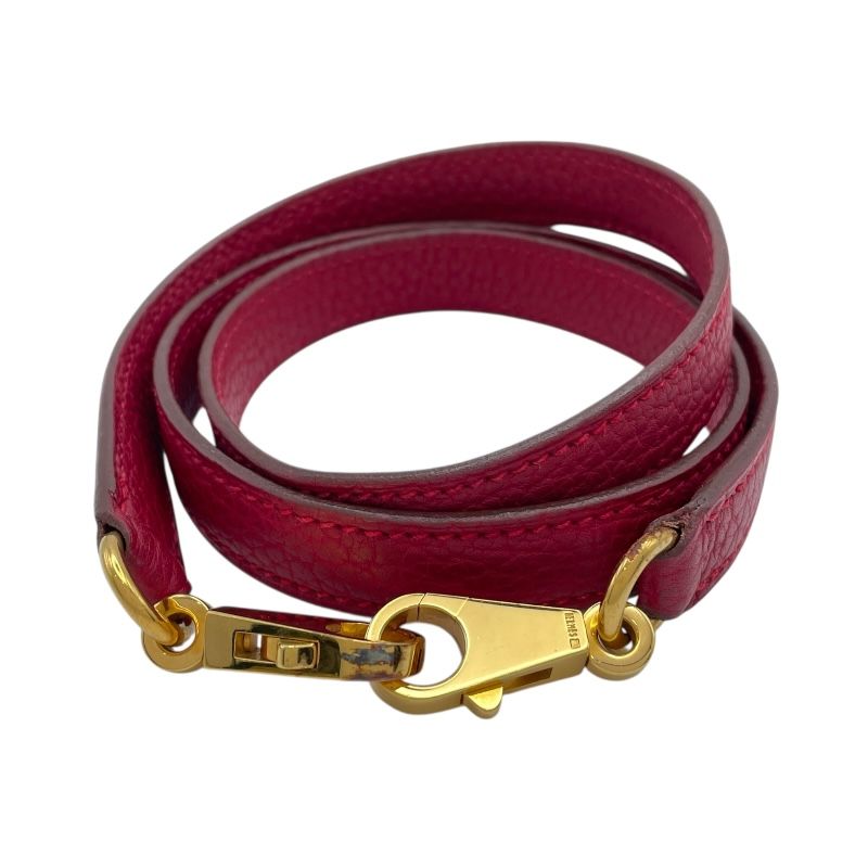 エルメス HERMES ケリー用 ストラップ ルージュグレナ GD金具 フィヨルド レディース ショルダーストラップ