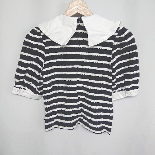 ◇ MIRO AMURETTE ミロアミュレット ボーダー 半袖 ブラウス