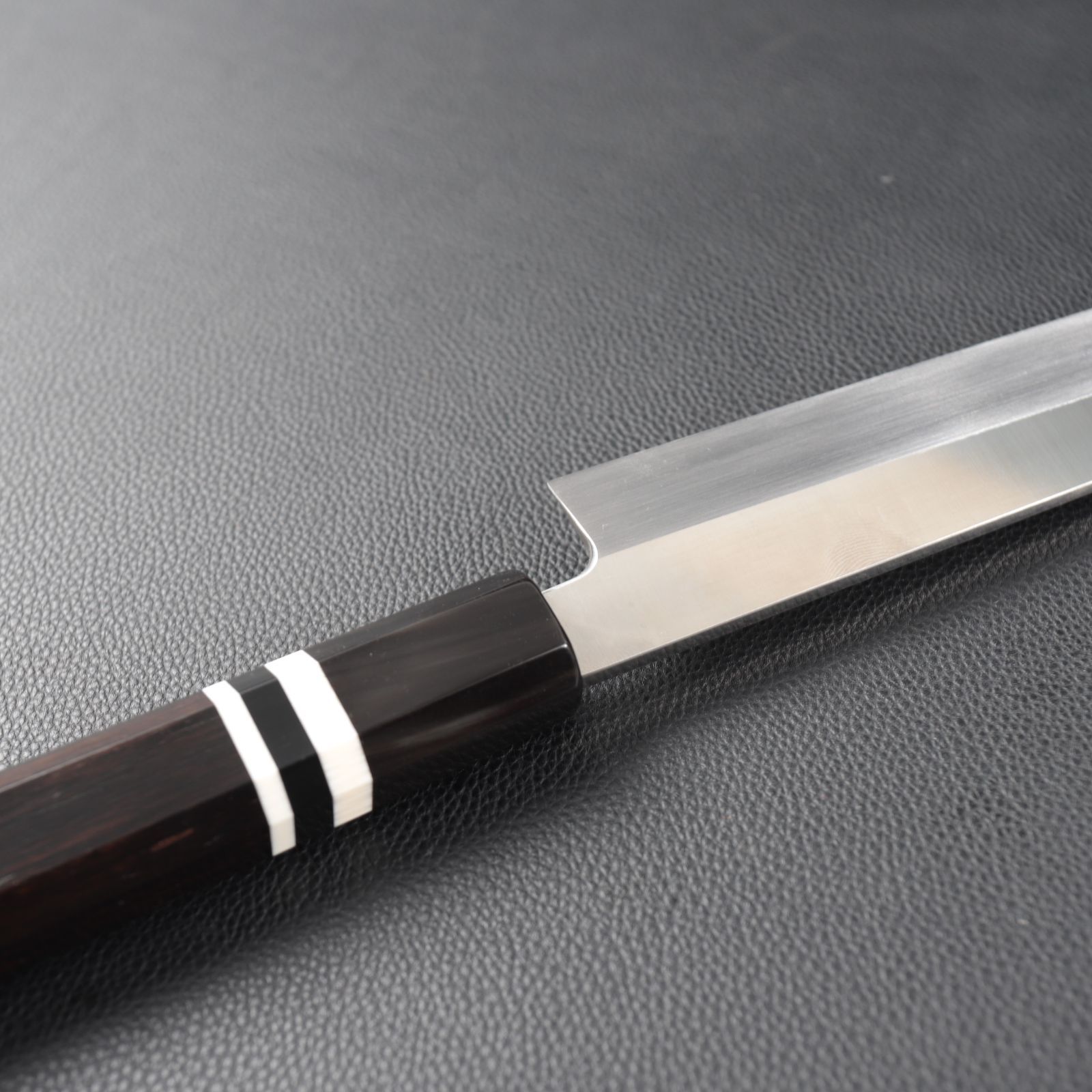 左利き刺身包丁 左利き先丸柳刃 尺一（刃渡り330mm）普通表面