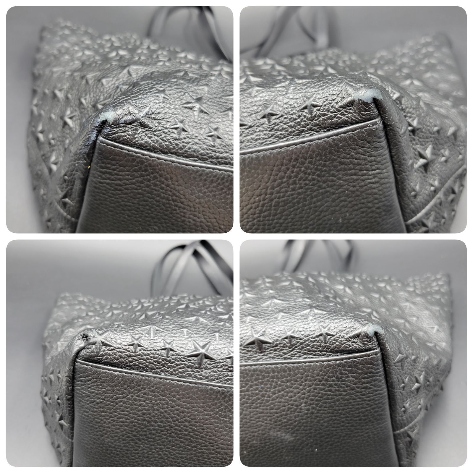 18 JIMMY CHOO ジミーチュウ ピムリコ エンボスレザー トート