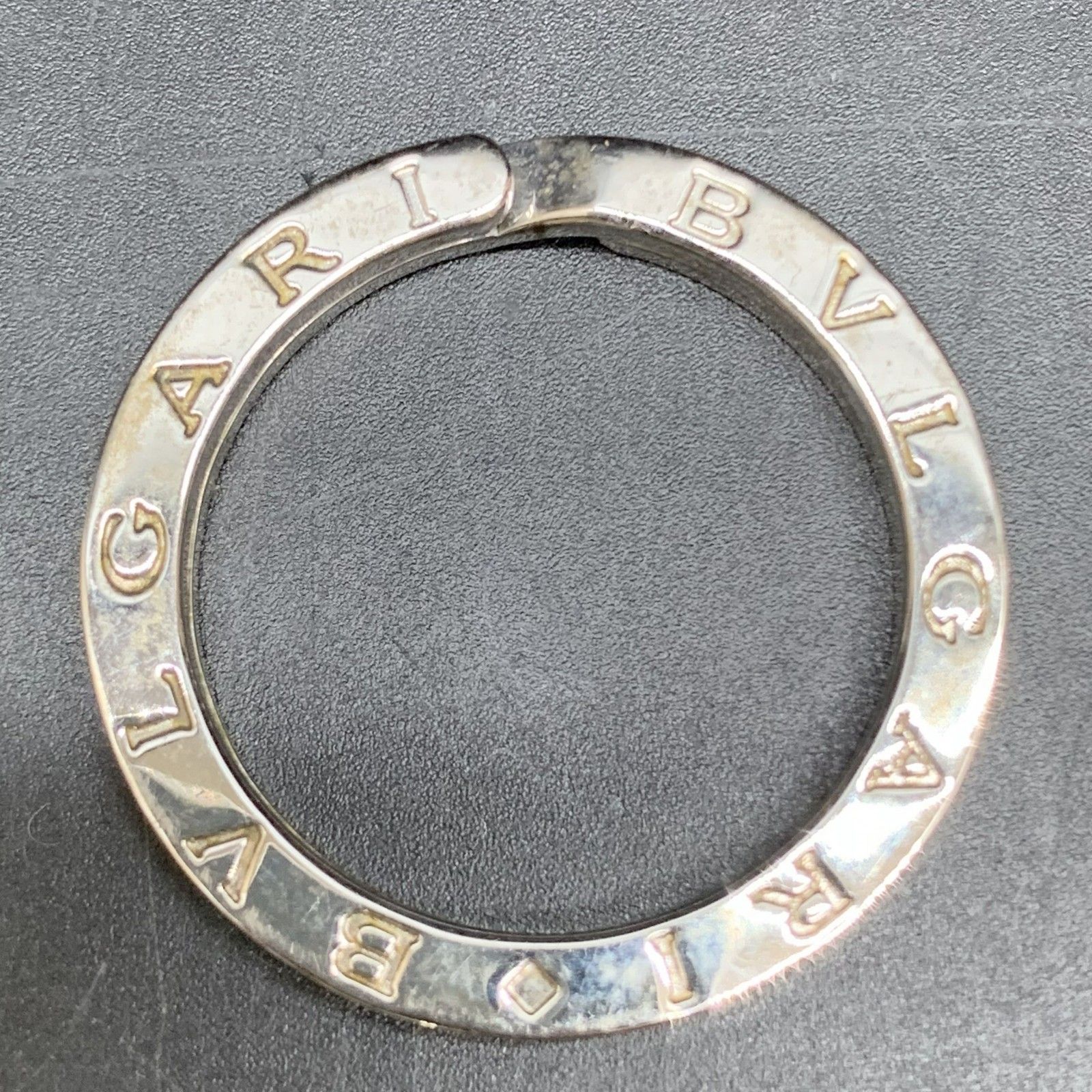 ブルガリ ビーゼロワン オニキス ラウンド キーリング キーホルダー SV925 BVLGARI ブルガリ ビーゼロワン キーリング ペンダントトップ
