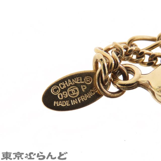 シャネル CHANEL ココマーク ブレスレット シャンパンゴールド