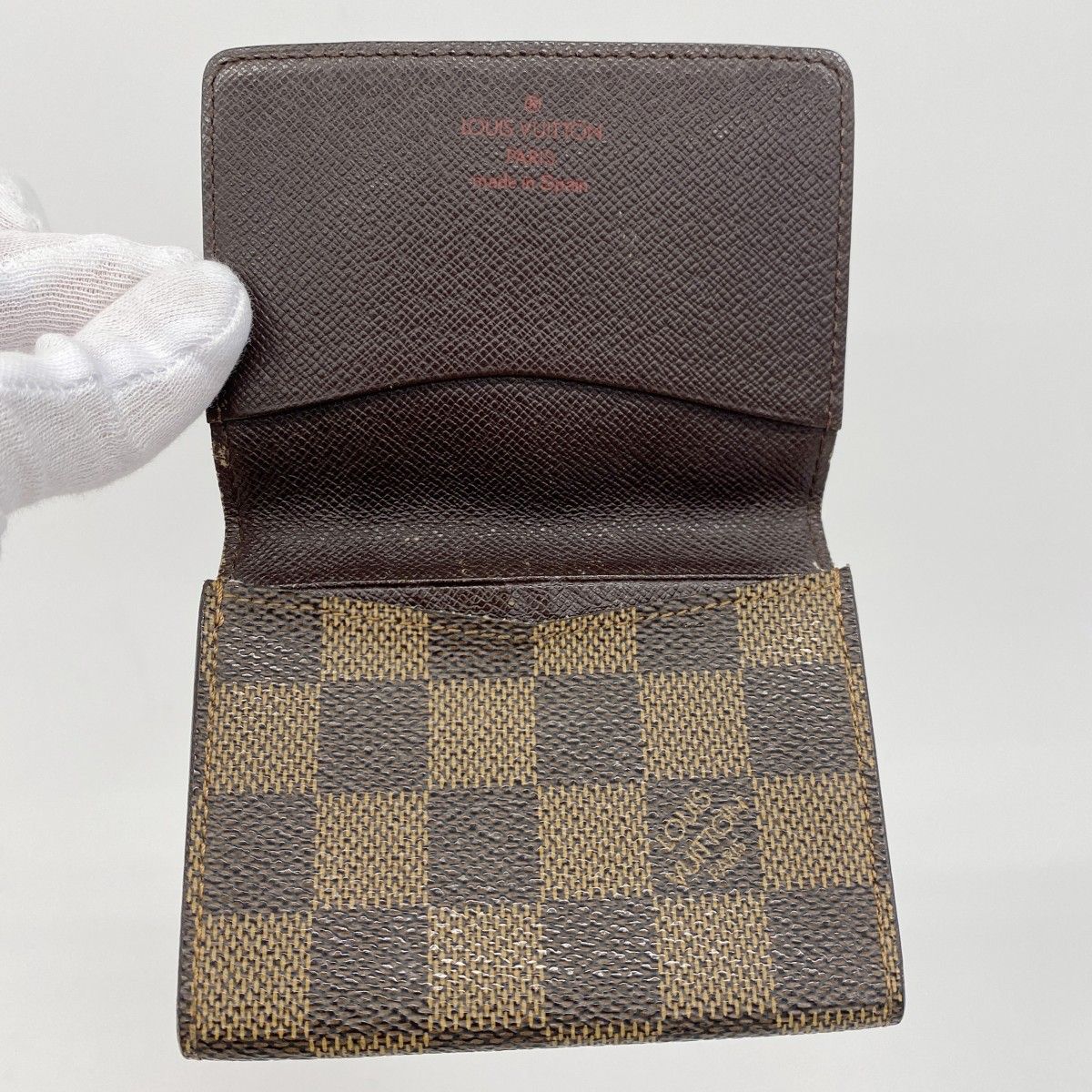 Louis Vuitton ダミエ 名刺入れ M.N LOUIS VUITTON ルイヴィトン 名刺入れ カードケース ダミエ