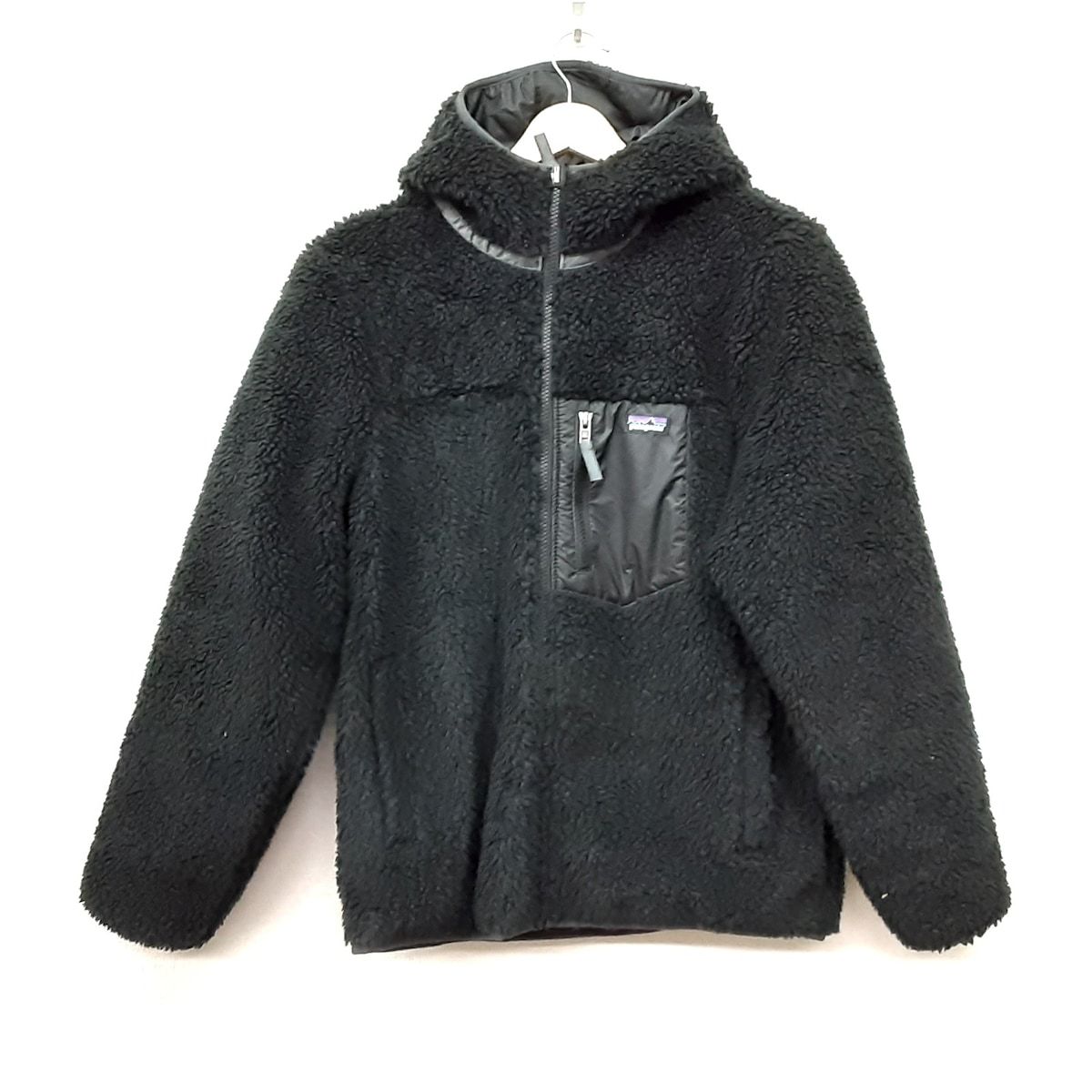 Patagonia(パタゴニア) ブルゾン レディース美品 - 黒 長袖/ボア 