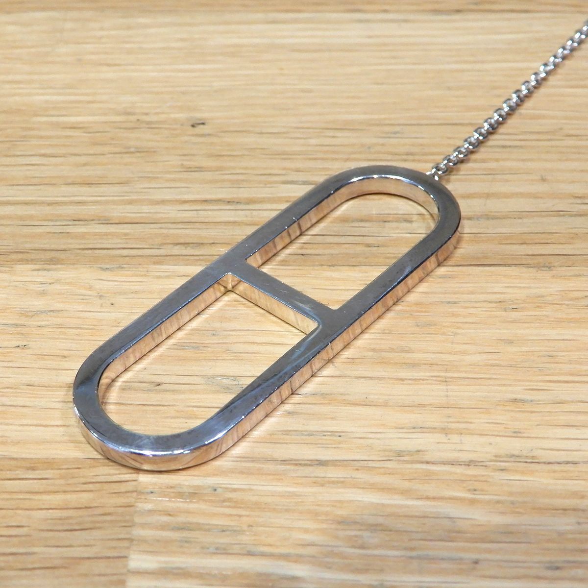 超美品 エルメス エヴァーシェーヌダンクル ロングネックレス