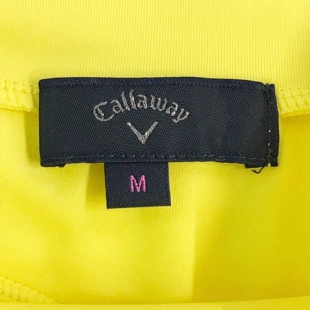 サイズ：M CALLAWAY キャロウェイ 2022年 ハイネック 半袖Tシャツ ボーダー イエロー系 [240101485535] ゴルフウェア メンズ ストスト サイズ：M CALLAWAY キャロウェイ 2022年 ハイネック 半袖T