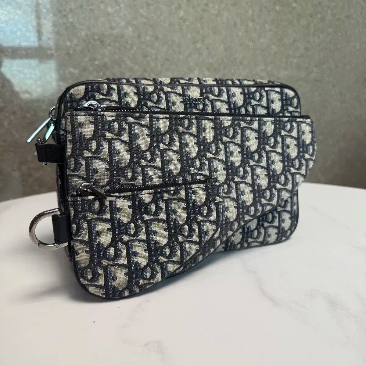 Dior ディオール オブリーク サドルバッグ トリプル ポーチ クロスバッグ