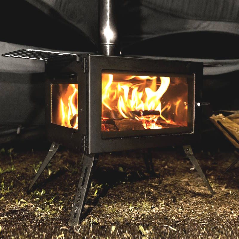 Mt.SUMI/マウントスミ WoodStove AURA2/薪ストーブ オーラ2 2024年最新改良モデル ウッドストーブ ネイチャーストーブ  ワイドストーブ 3面ガラスで炎を楽しみながらテントで暖まる 二次燃焼構造のキャンプ薪ストーブ キャンプストーブ - メルカリ