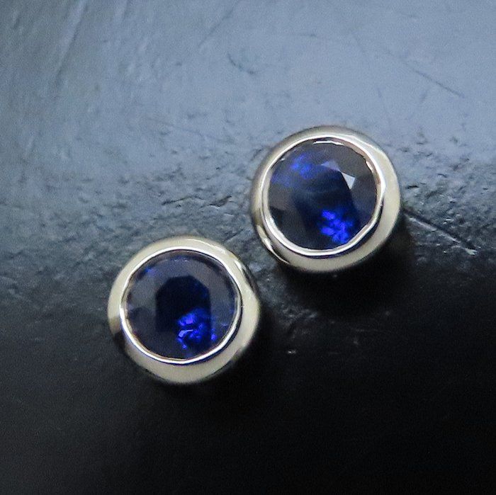 TIFFANY&Co. ティファニー カラーバイザヤード ピアス サファイヤ  