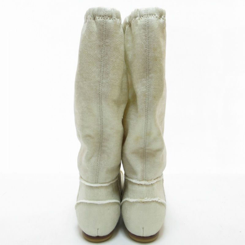 シャネル CHANEL 08C ニットブーツ ショートブーツ シューズ ココ 