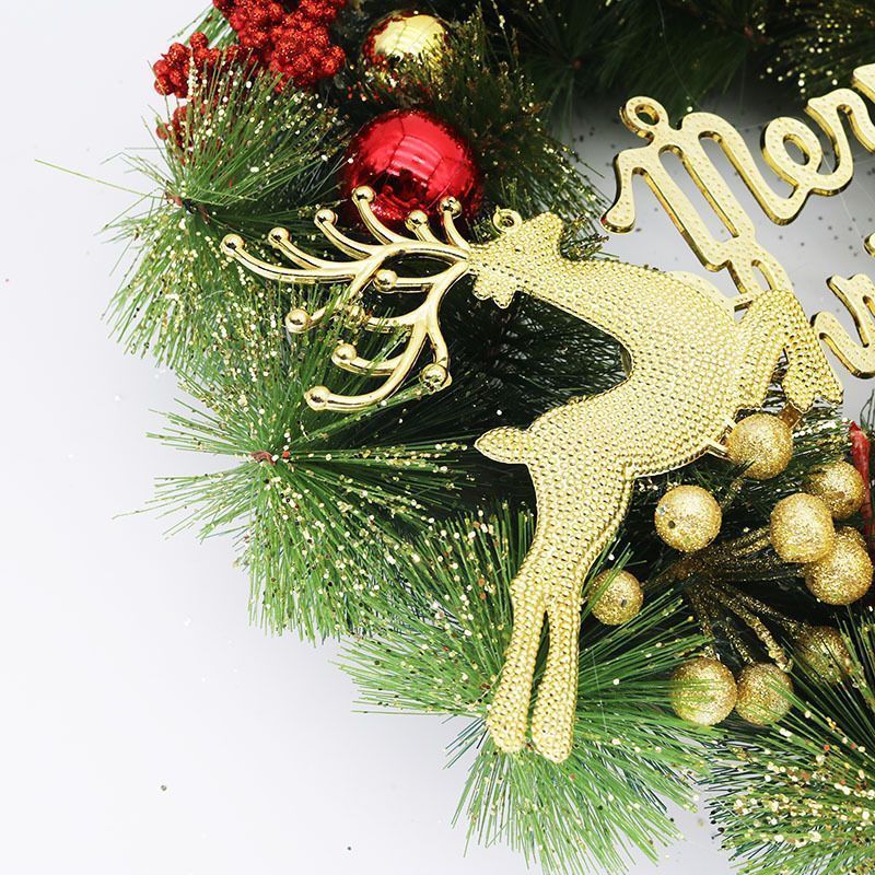 ドライフラワー　リース　インテリア　クリスマス　クリスマスリース クリスマス輸入リースLサイズ【輸入ドライリース】 - 直径約32
