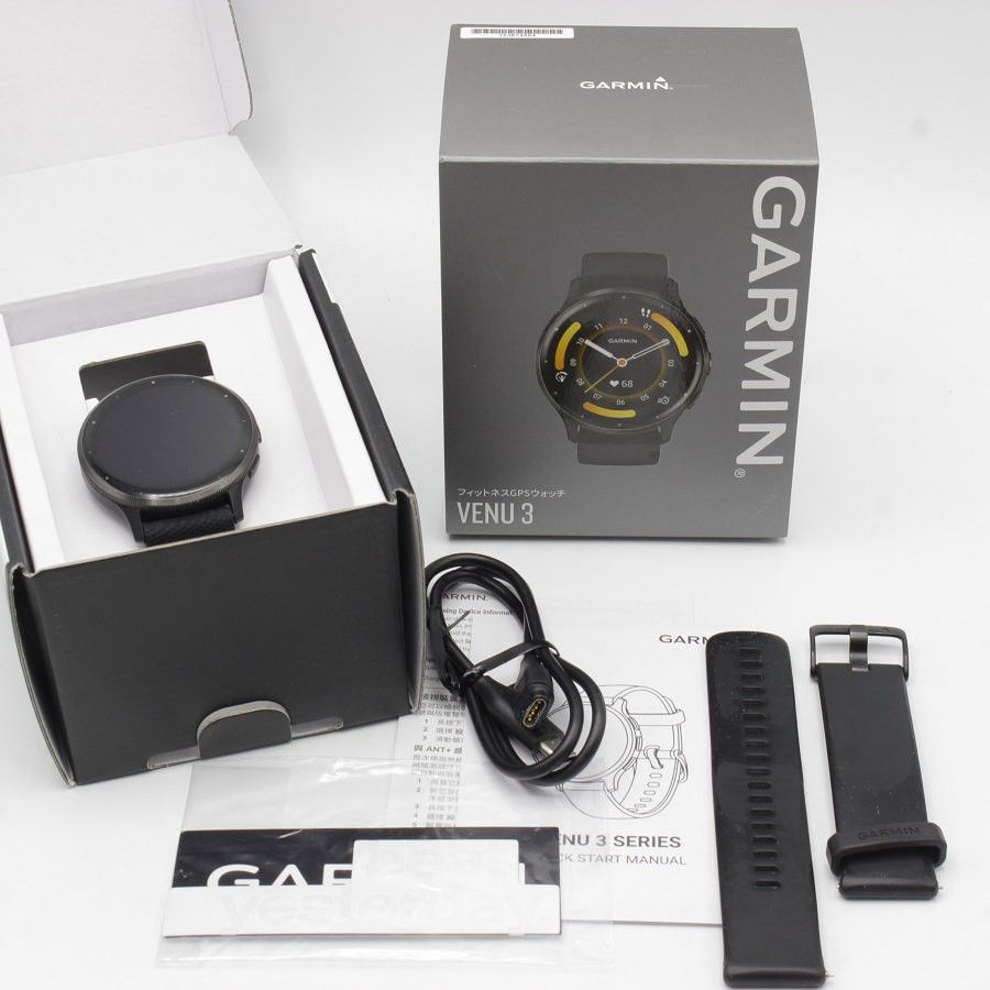 【美品】GARMIN Venu 3 Black/Slate 010-02784-41 スマートウォッチ ガーミン ヴェニュー 本体