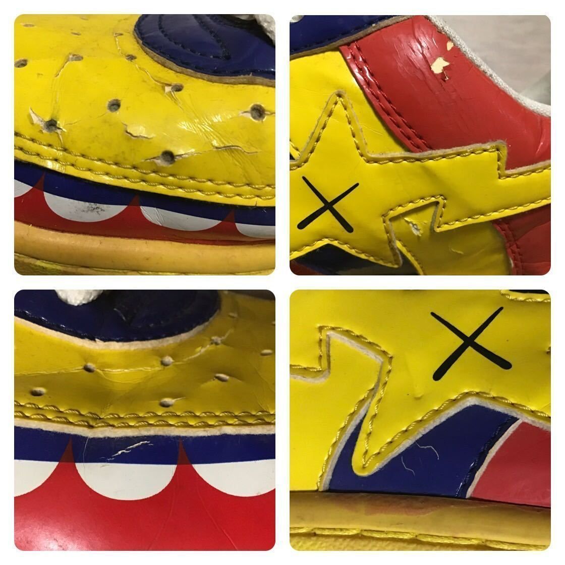 KAWS CHOMPERS BAPESTA 27.5cm US9.5 a bathing ape BAPE STA shoes 