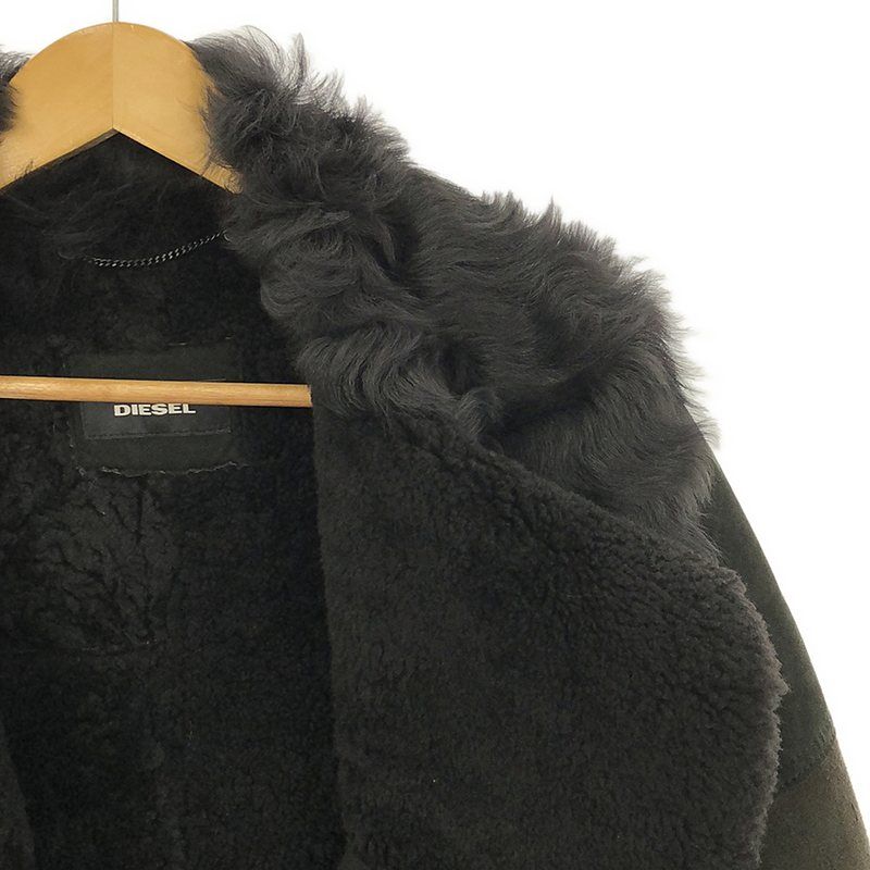 美品】 DIESEL / ディーゼル | ムートン ファー ボア ダブルライダース  