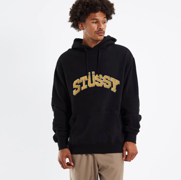 新品 STUSSY ステューシー パーカー スウェット ブラック&グレー