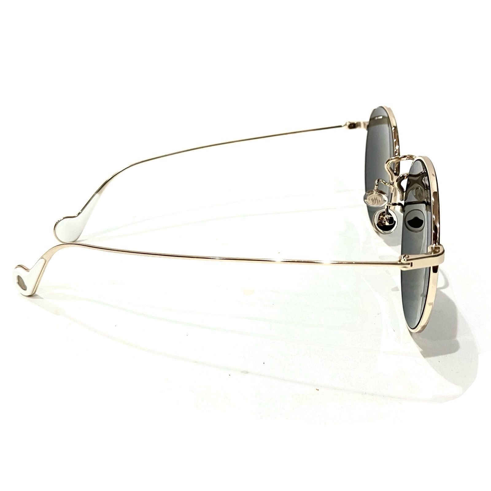 【極美品】モンクレール　サングラス 極美品】MONCLER モンクレール サングラス ボストン型 ミラーレンズ