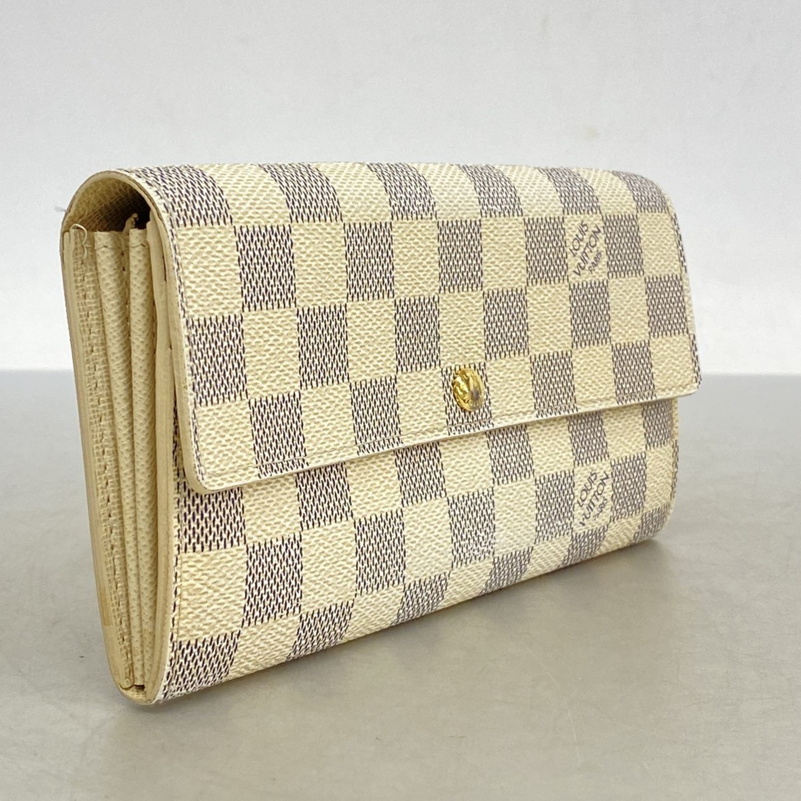 ルイ ヴィトン Louis Vuitton ルイ ヴィトン 長財布 ダミエ アズール ポルトフォイユサラ N61735 ホワイトレディース