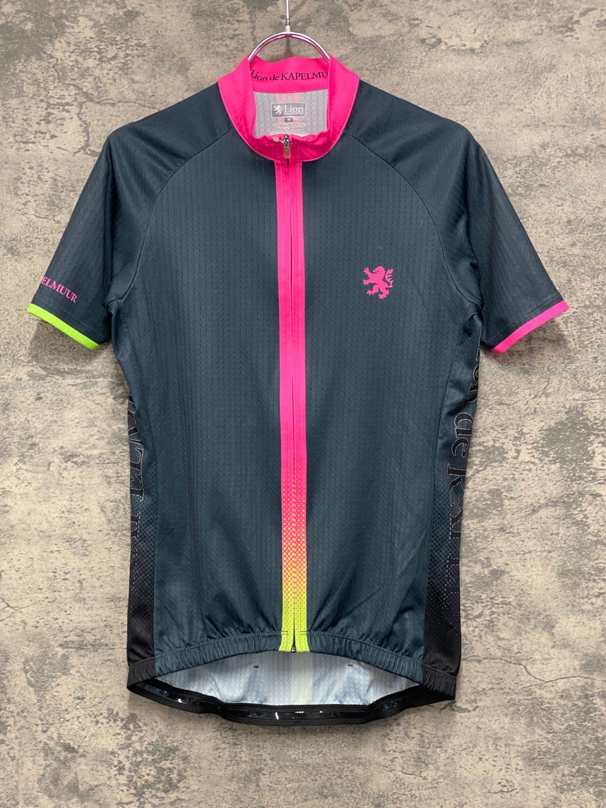 超美品 カペルミュール 半袖 サイクルジャージ ビブ セット L S ピンク 超美品 カペルミュール 半袖 サイクルジャージ ビブ セット L S
