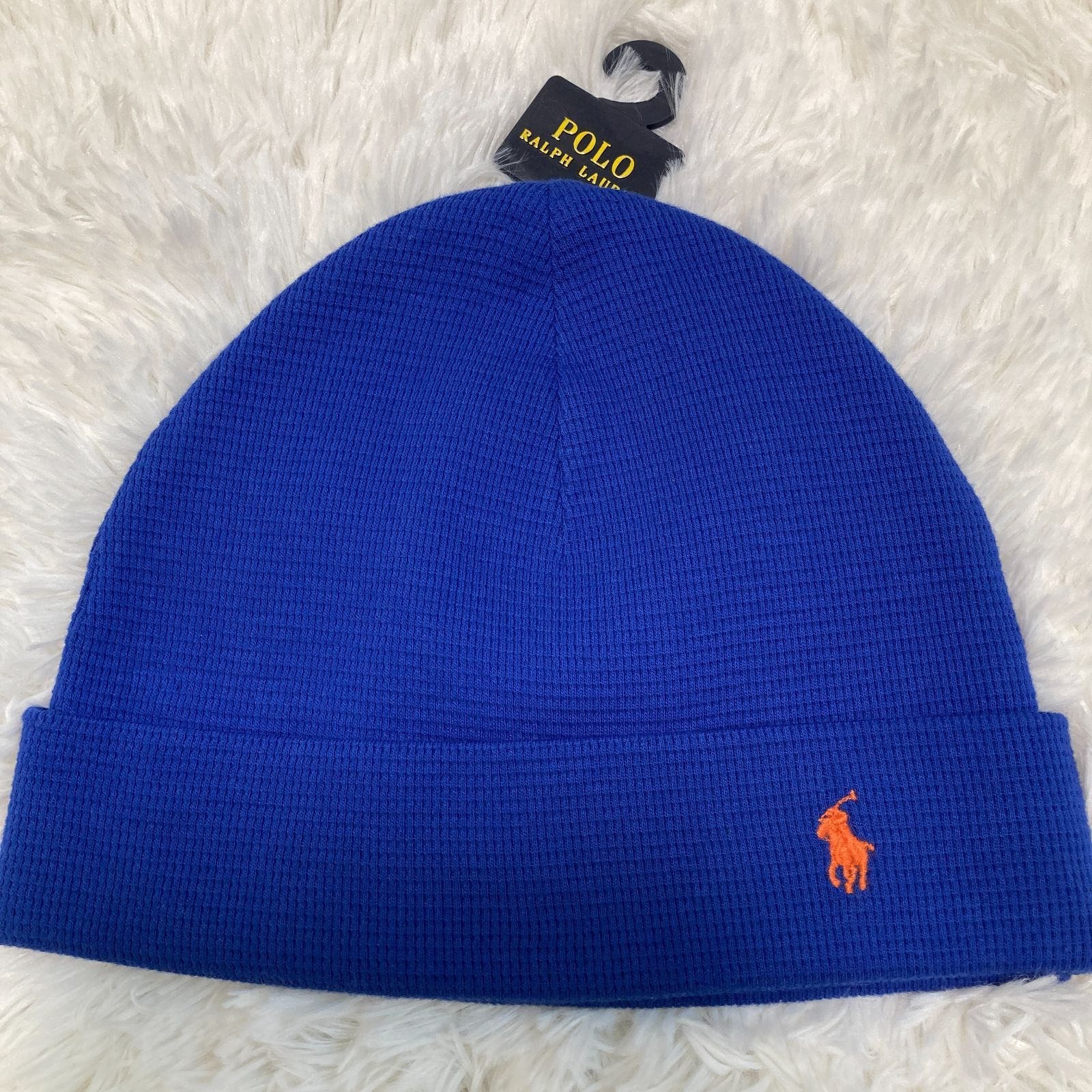 RLX ゴルフカート刺繍 ニット帽 ネイビー　ラルフローレン POLO RALPH LAUREN ポロ ラルフローレン ビッグポニー 刺繍