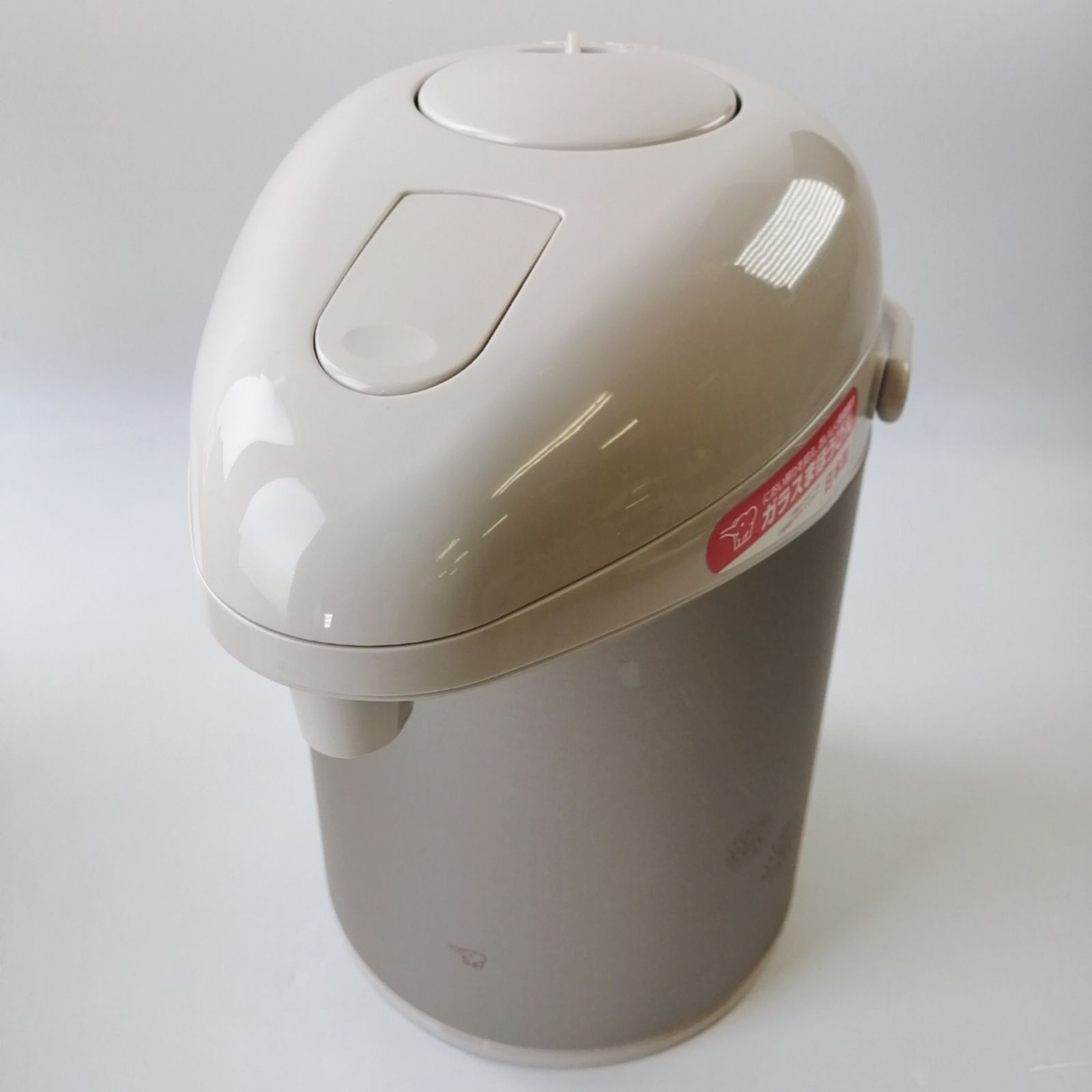 象印 (ZOJIRUSHI) ガラスエアーポット マットベージュ AB-RC22-CM 2.2L ...