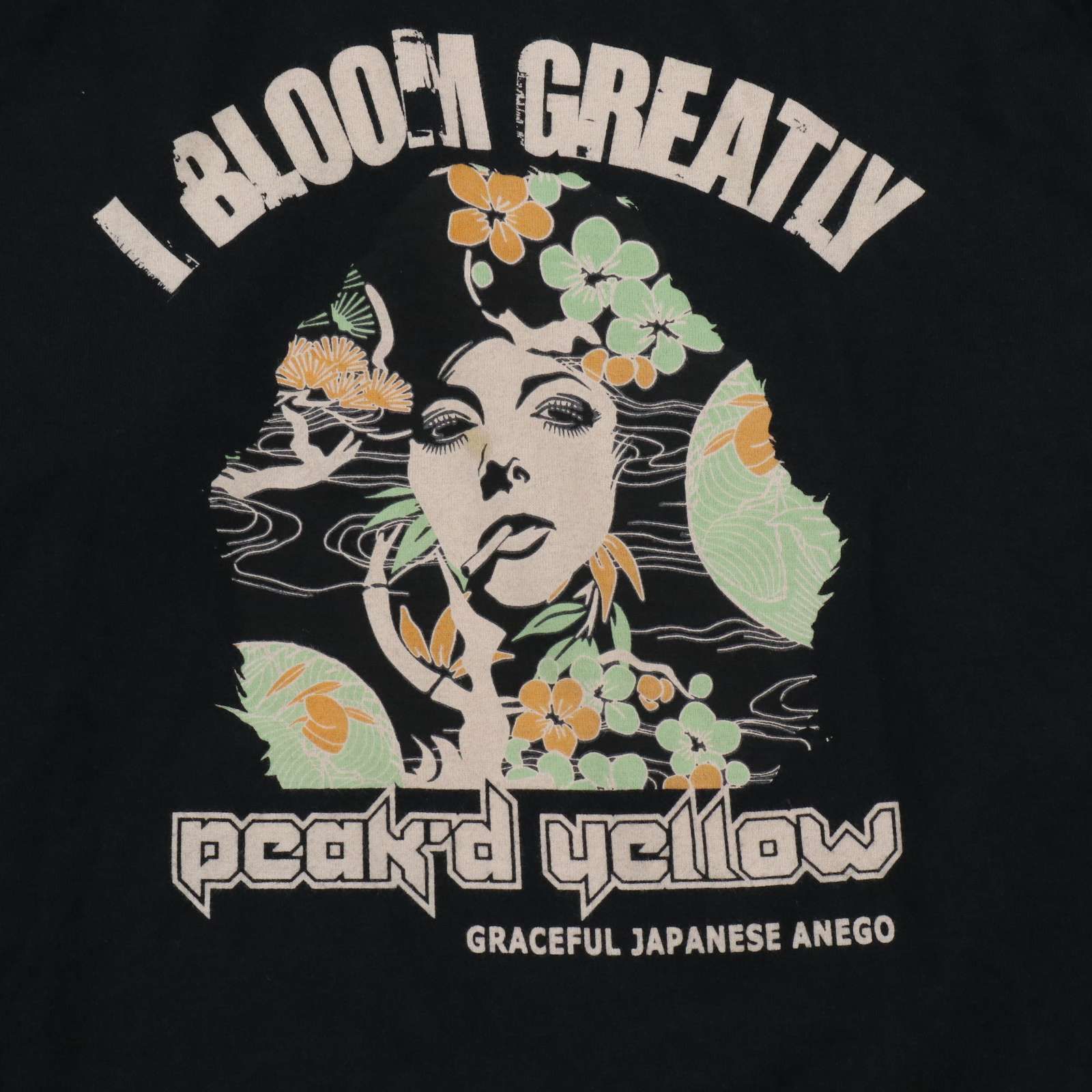 PEAK'D YELLOW ピークドイエロー 通年☆ ガール プリント 長袖