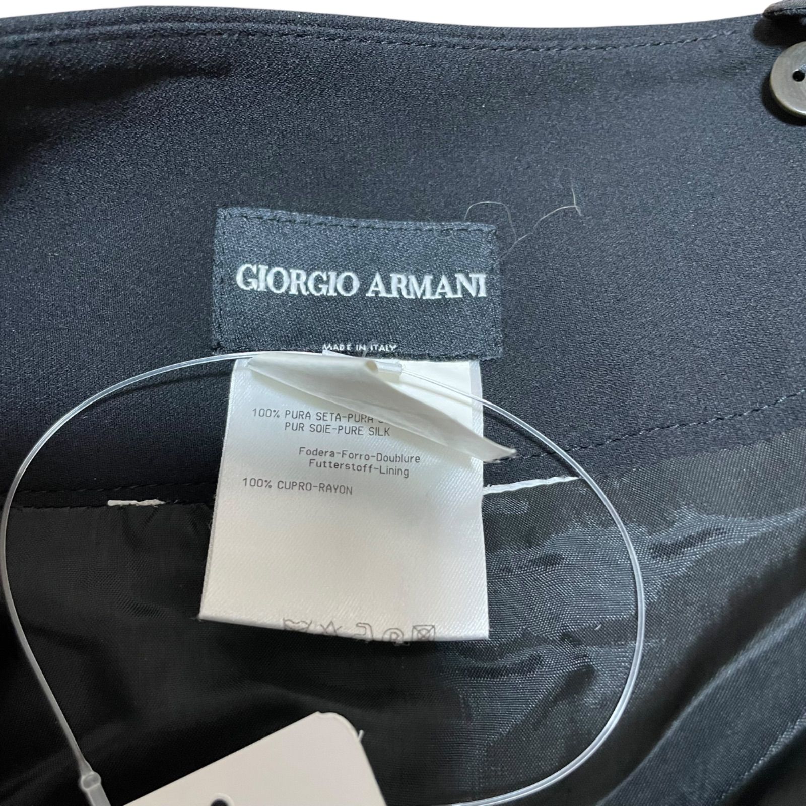 GIORGIO ARMANI 膝丈スカート アルマーニ Z1415 GIORGIO ARMANI ジョルジオ アルマーニ ブラックスカート