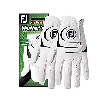 フットジョイ FOOTJOY 2017 ウェザーソフ WeatherSof 左手用グローブ 2枚組 [レギュラーサイズ](USA直輸入品)　M