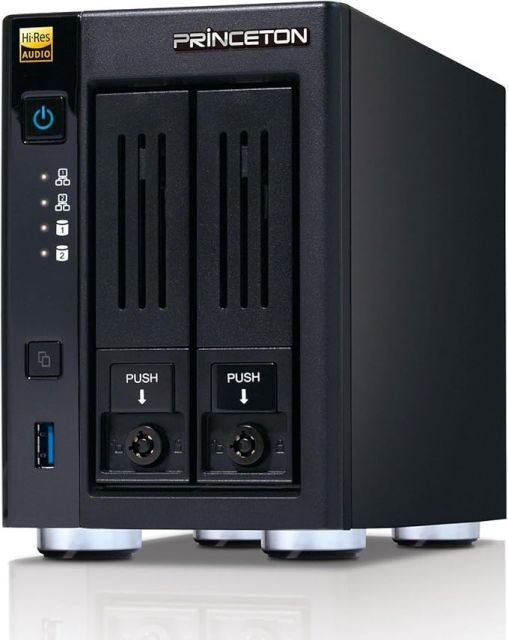 プリンストン Digizo ホームメディアサーバー NASキット ハイレゾ対応 メディアプレーヤー パーソナルクラウド Quad Core PAV-HMS420