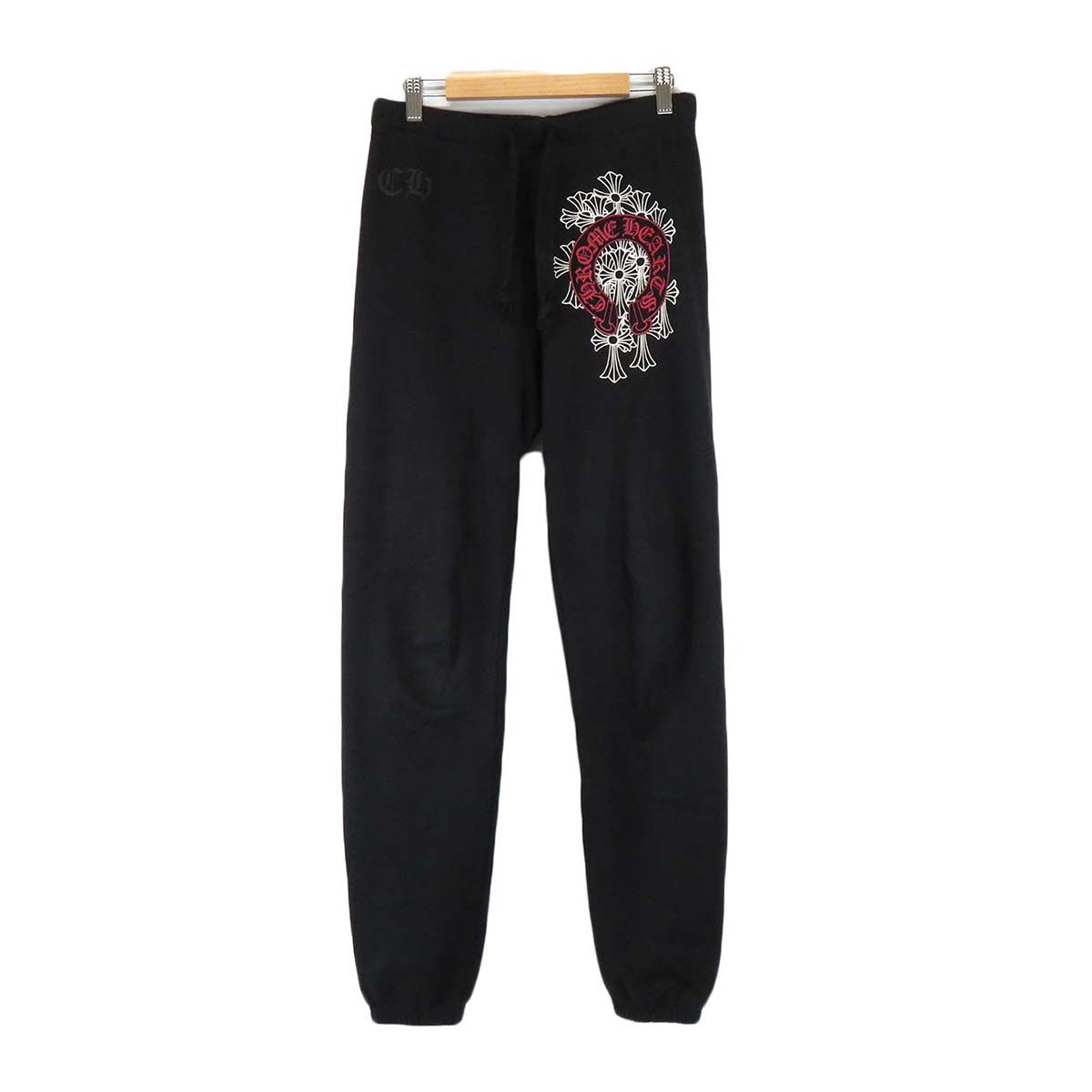 クロムハーツ セメタリークロス スウェット パンツ メンズ ブラック CHROME HEARTS【中古】 【アパレル・小物】