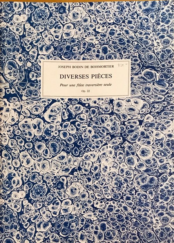ボワモルティエ 小品 Op.22 (フルート ファクシミリ 自筆譜) 輸入楽譜 Boismortier Diverses Pi?ces Pour une fl?te traversi?re seule 