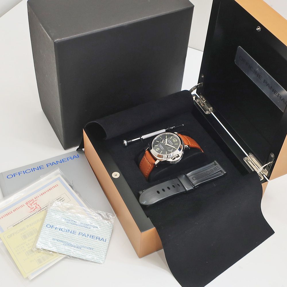 PANERAI Luminor PAM00104 自動巻き腕時計　パネライ PAM00104 ブラック PANERAI（パネライ）ルミノールマリーナ
