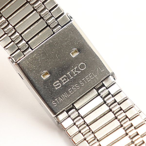 良品 セイコー キングクォーツ 純正ベルト ブレス シルバーカラー 20mm