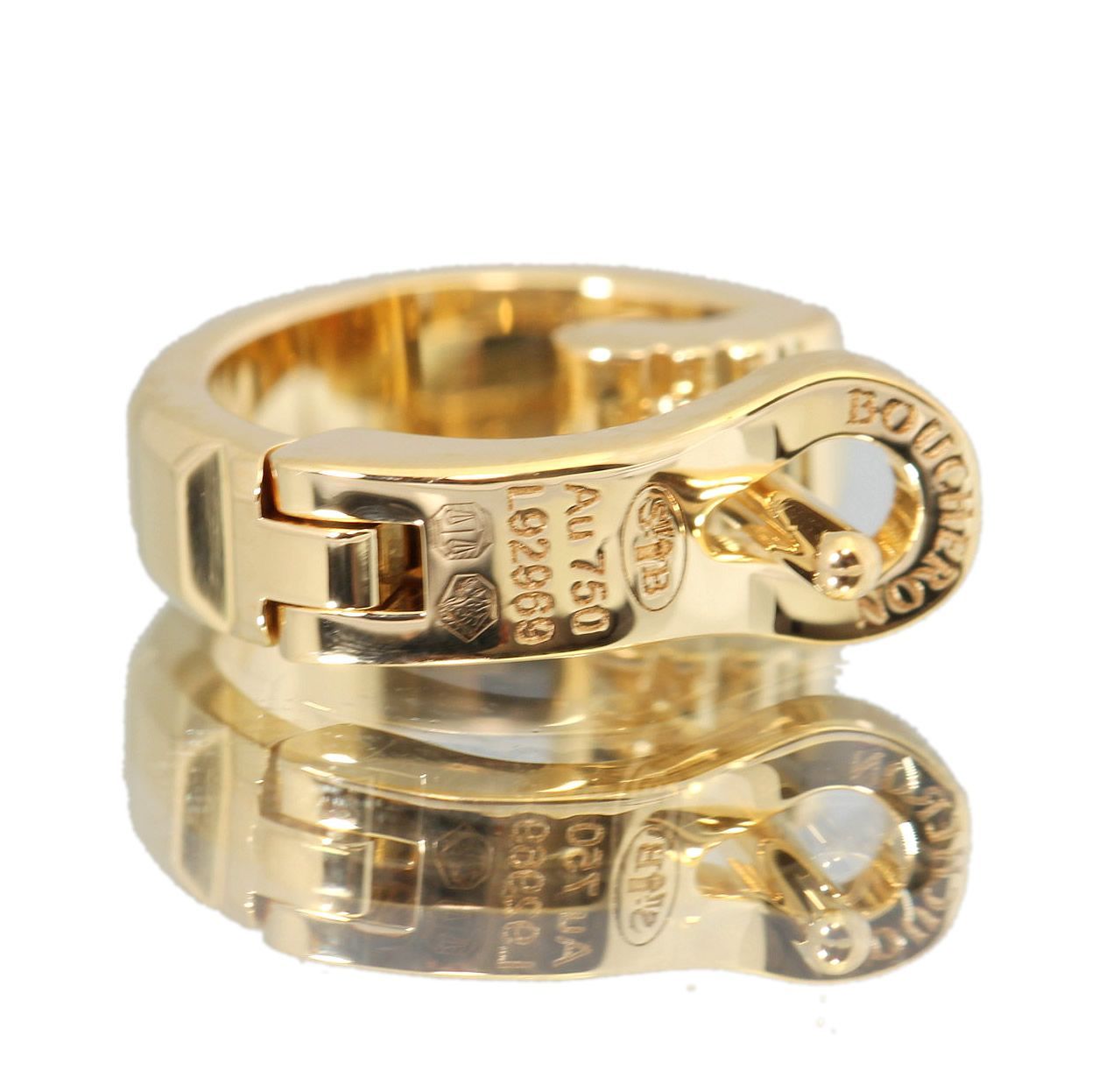 美品 ブシュロン BOUCHERON キャトル クル ド パリ ピアス750YG 美品 ブシュロン BOUCHERON キャトル クル ド パリ シングル