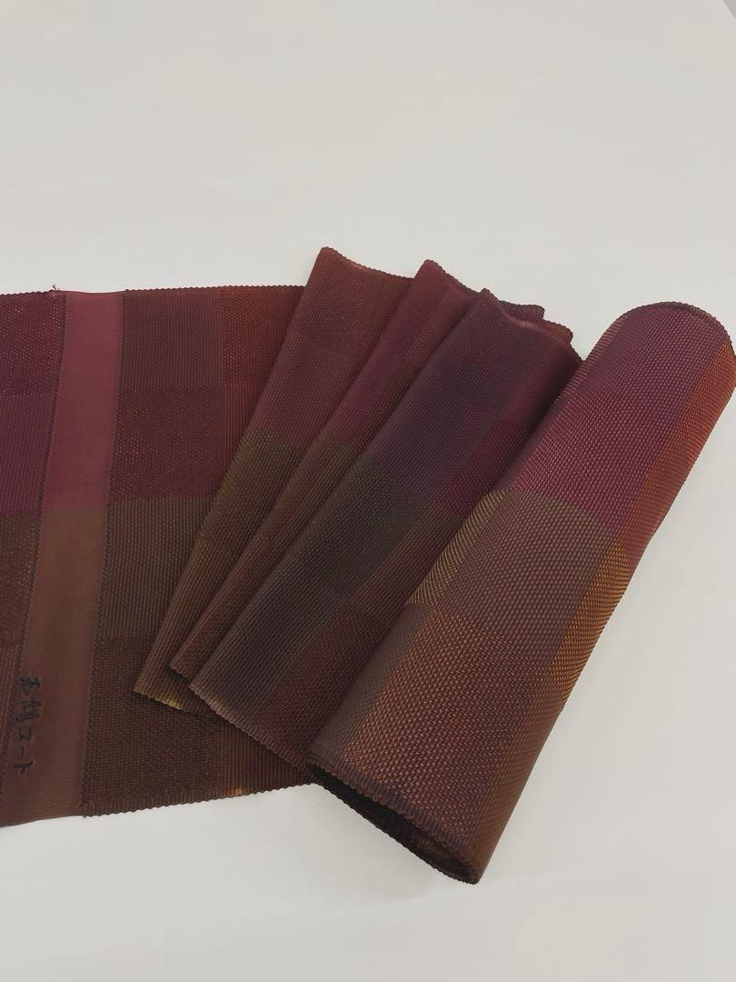 コート地 ふくれ織 紋意匠 市松 手染 正絹 反物 - メルカリ