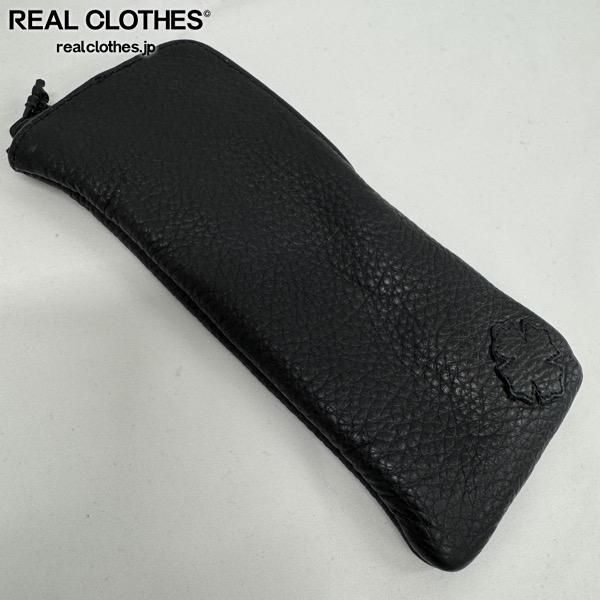 CHROME HEARTS スクロールラベル レザー ハード　アイウェアケース CHROME HEARTS (クロムハーツ) スクロールラベル レザー ハードアイ
