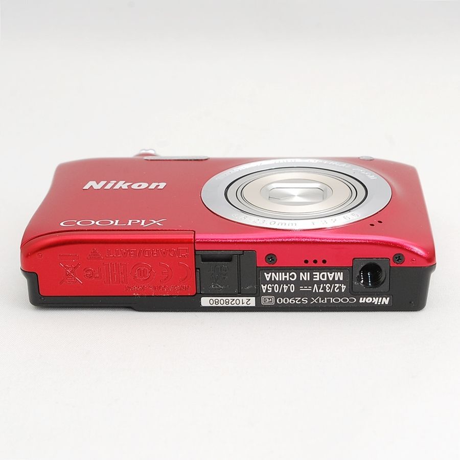 ニコン Nikon COOLPIX S2900 レッド 2005万画素 光学5倍ズーム搭載