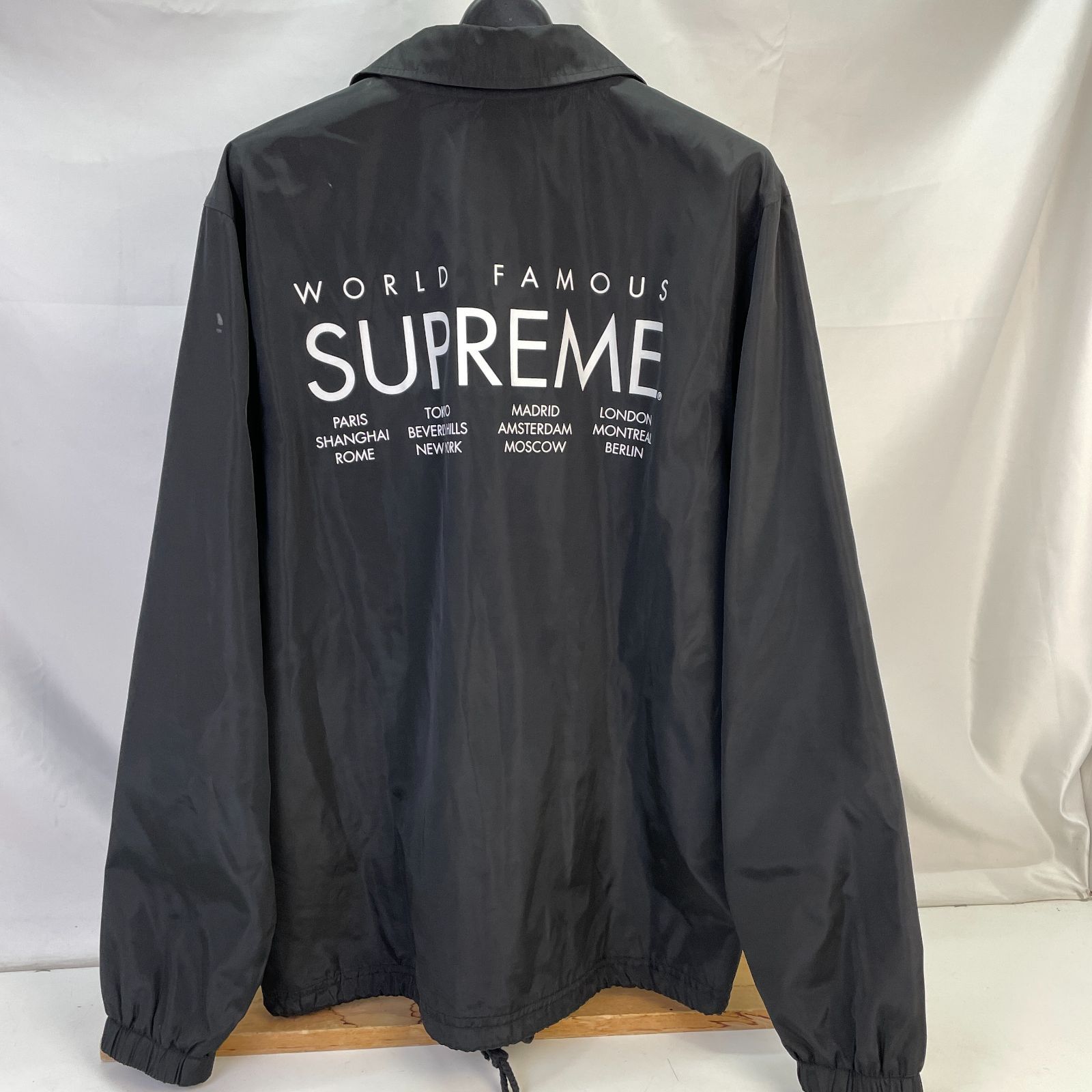 01m2339 Supreme シュプリーム 15SS international coach jacket BLACK ...