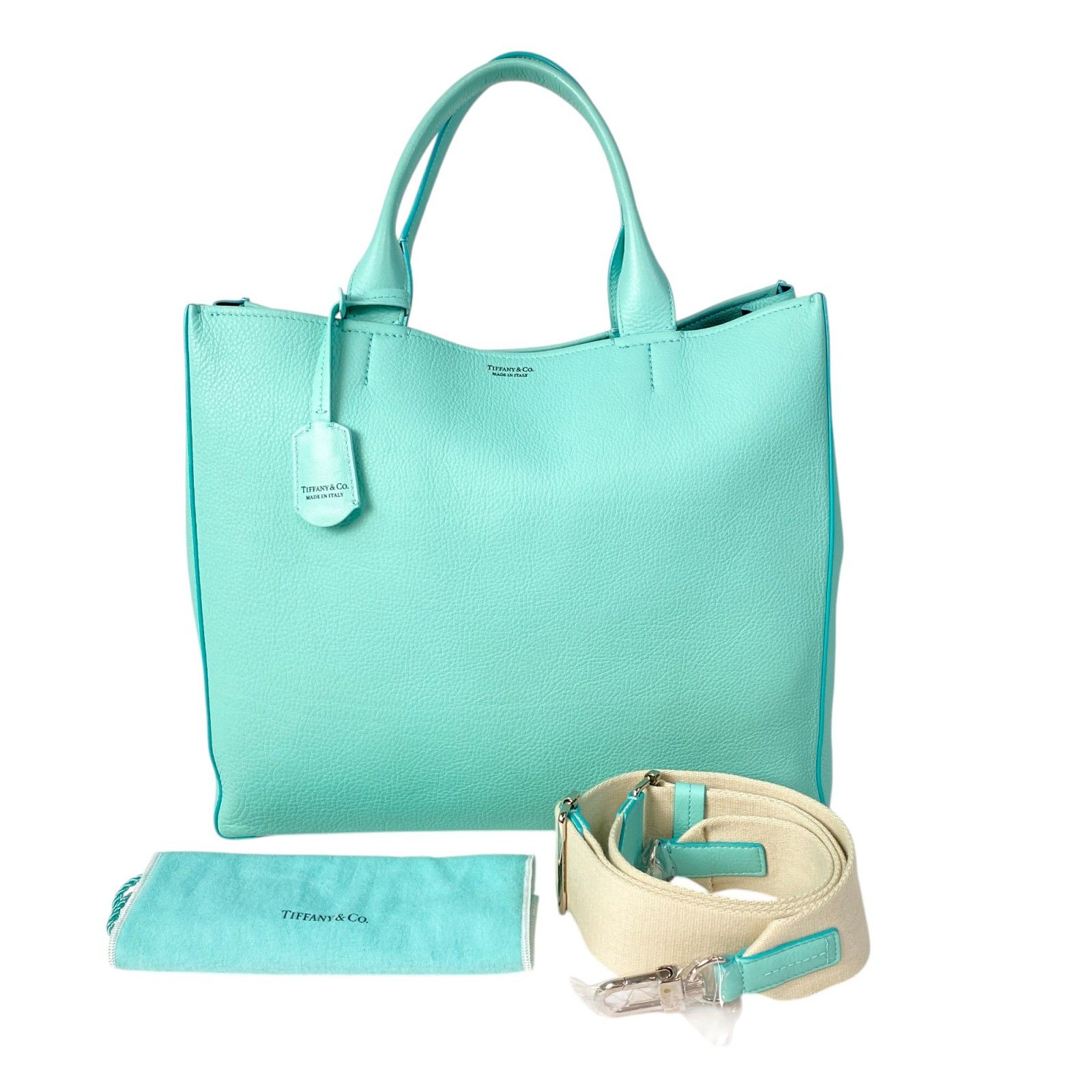 未使用 Tiffany ティファニー 2way ショルダーバッグ トートバッグ 