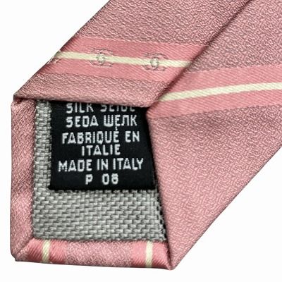 シャネル CHANEL シルク ネクタイ ココマーク レジメンタル
